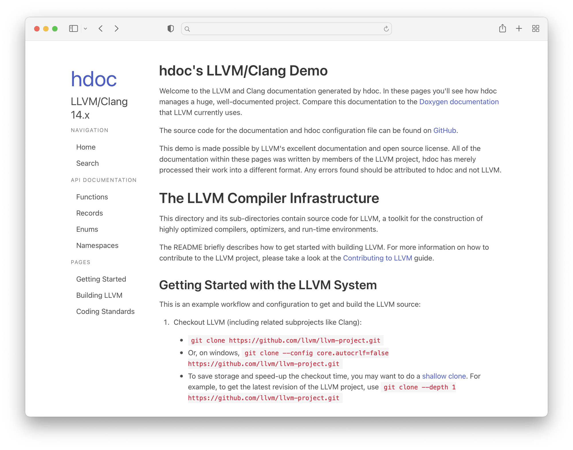 hdoc: the modern C++ documentation tool